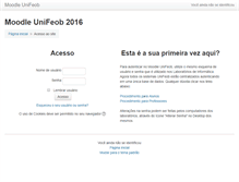 Tablet Screenshot of moodle.unifeob.edu.br